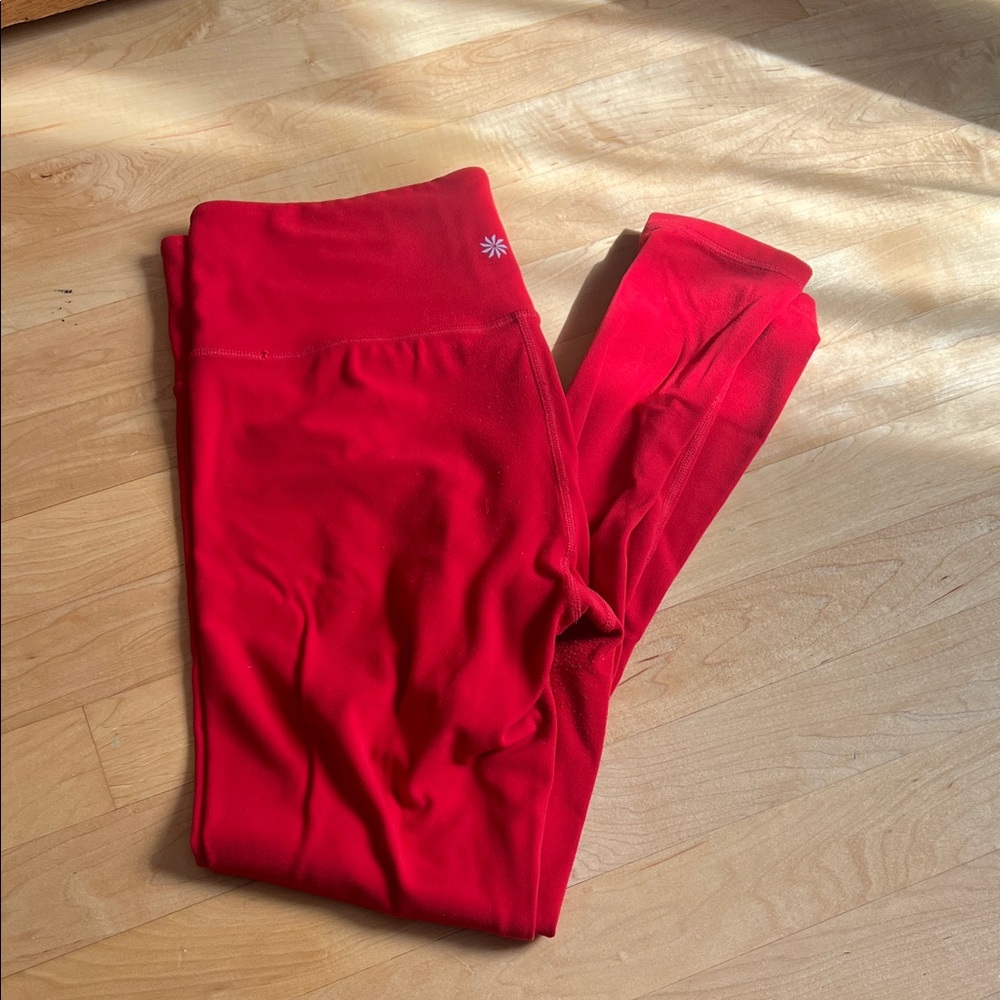 Athleta Vibrant Red Leggings